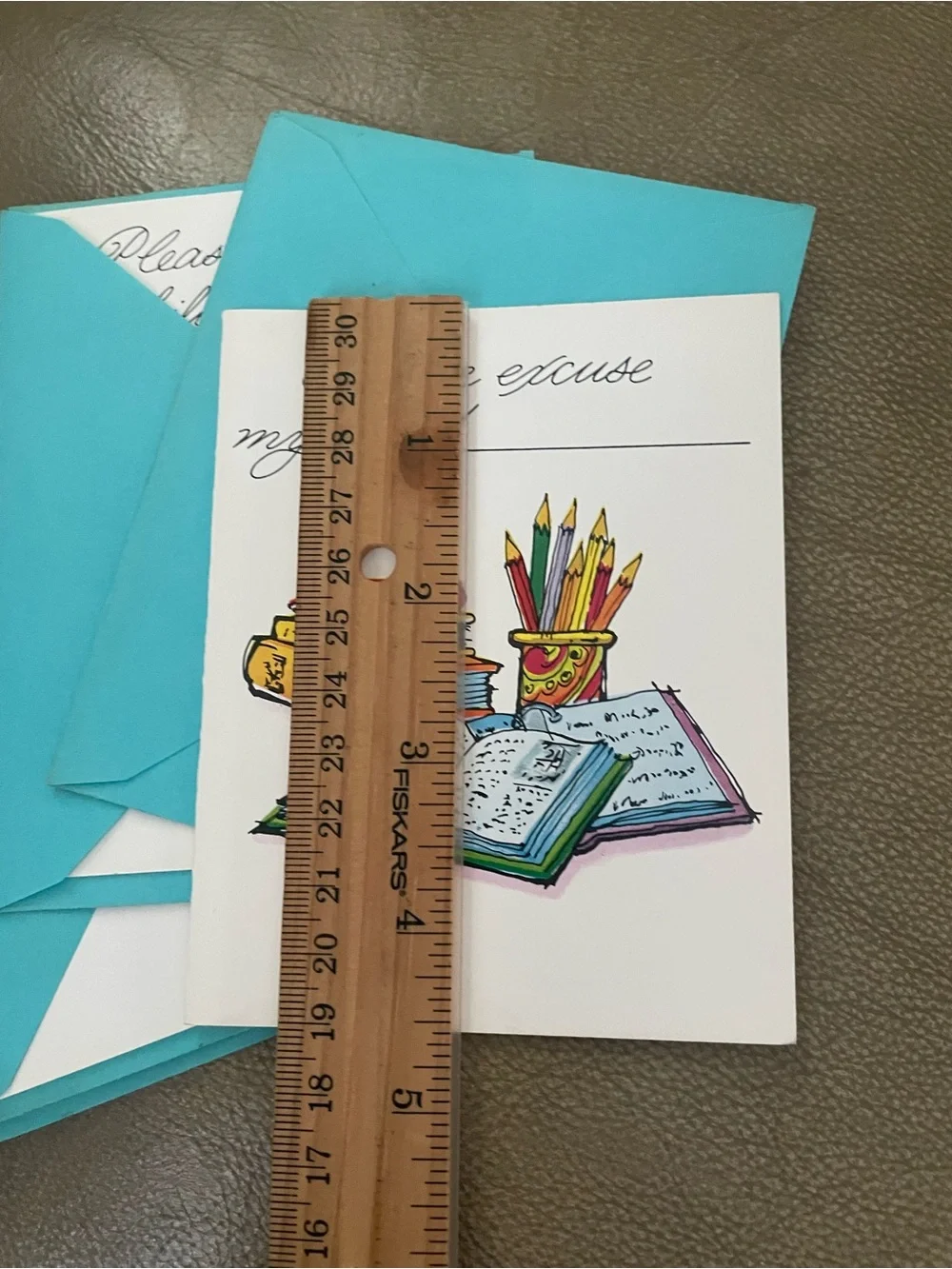 Vintage “Reytonettes” USA Excuse My Child Stationary Cards W/Envelopes Lot Of 4